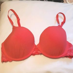 Victoria Secret Red Push Up Demi bra 36D